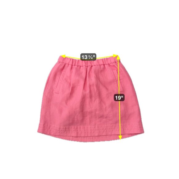 Loft Womens Pink Elastic Waist Skirt Pockets Size S - Picture 7 of 9